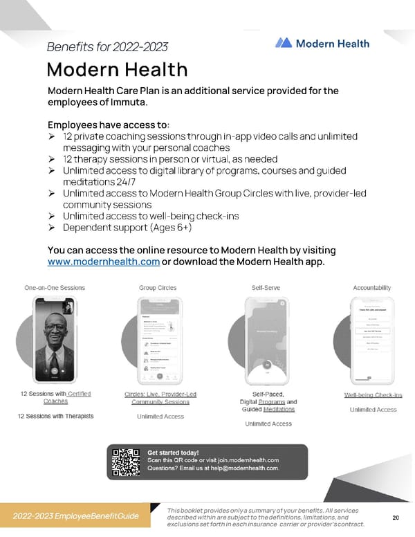 Immuta 2023 Employee Benefit Guide - Page 20