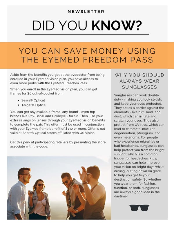 EyeMed Freedom Pass - Page 1