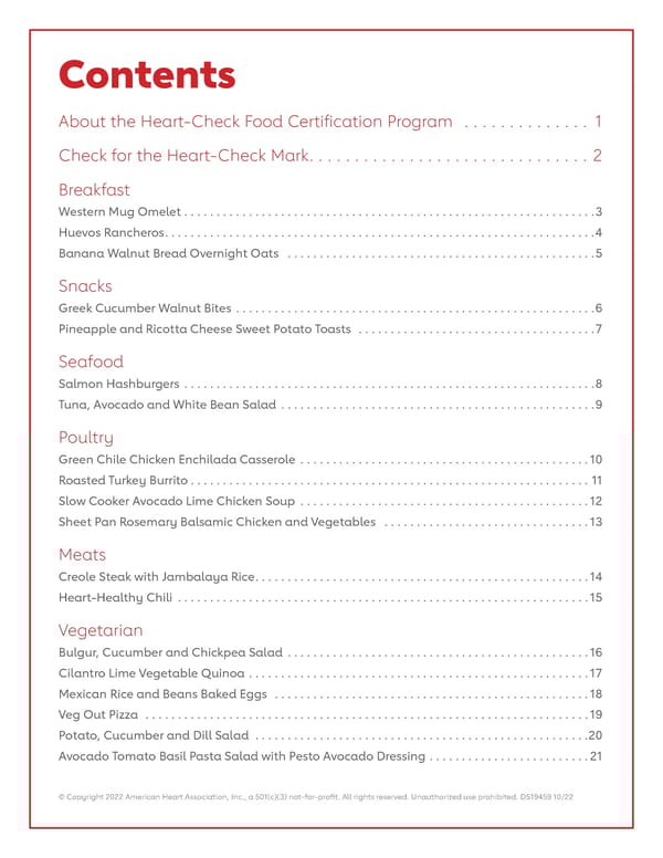 AHA Shop Smart, Eat Smart 19 Heart-Check Certified Recipes - Page 2
