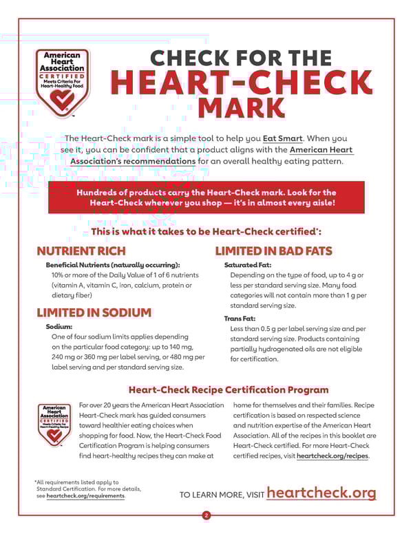 AHA Shop Smart, Eat Smart 19 Heart-Check Certified Recipes - Page 4