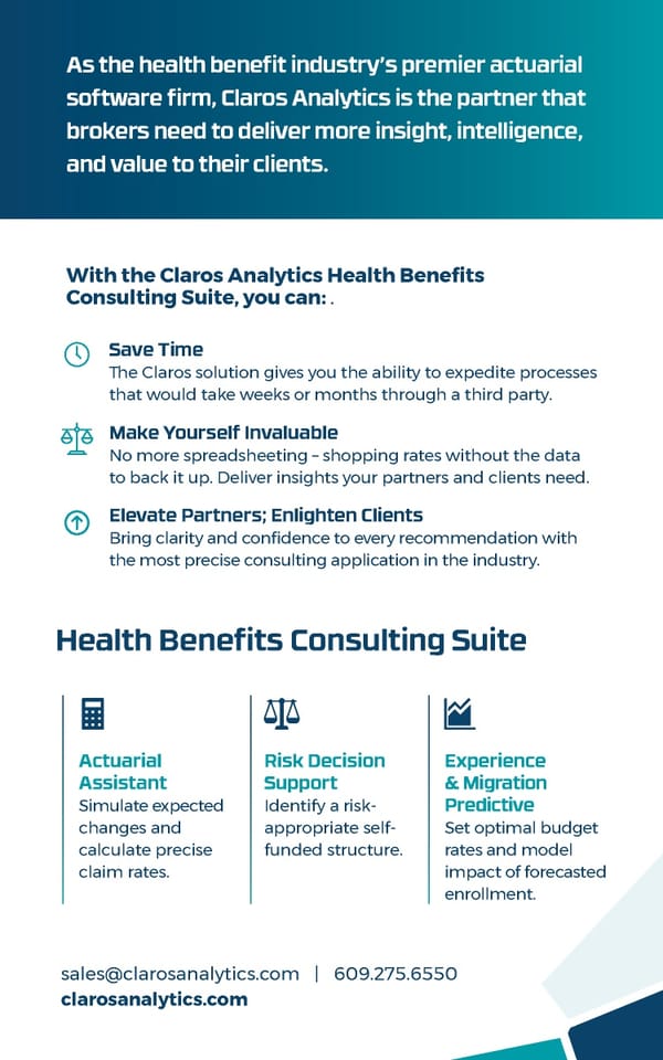 Claros Analytics Overview - Page 8