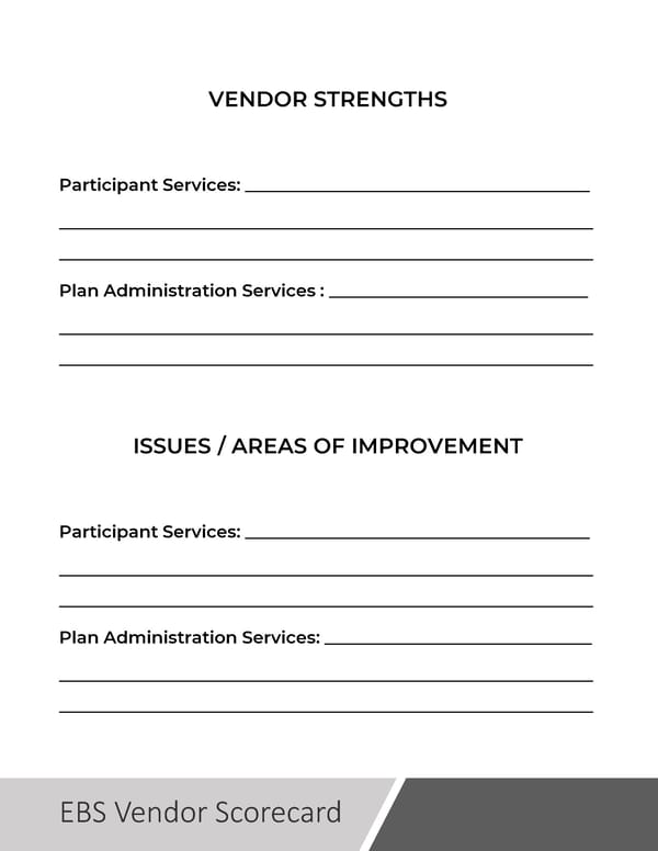 Vendor Scorecard - Page 3