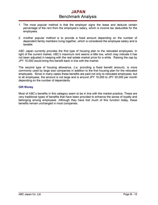 Global Benefits Assessment Sample - Page 18