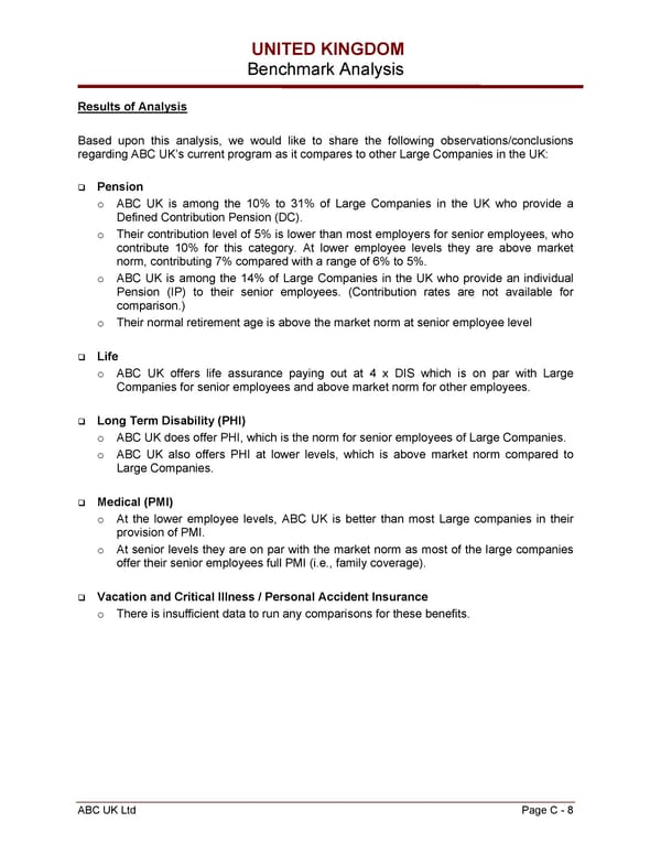 Global Benefits Assessment Sample - Page 29