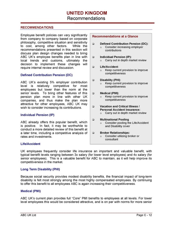 Global Benefits Assessment Sample - Page 33
