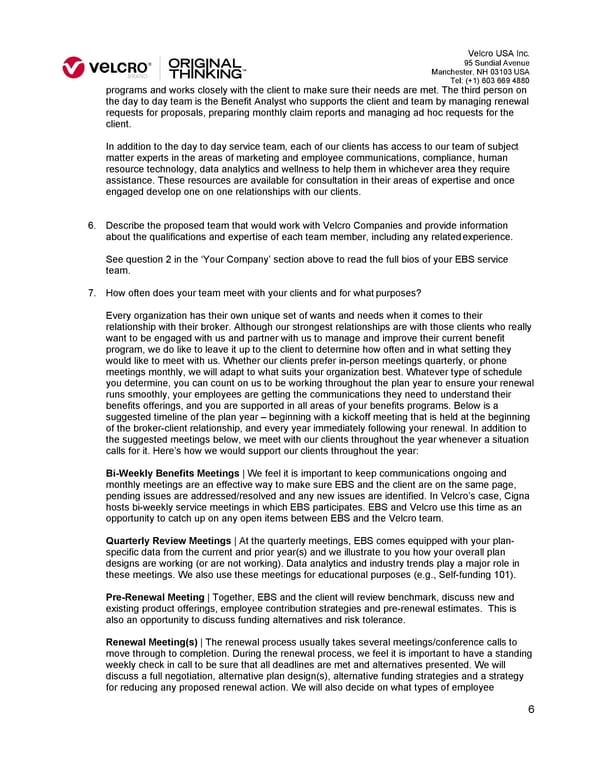 EBS Benefits Consulting RFP - Page 7