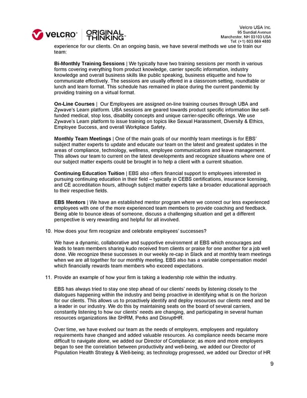 EBS Benefits Consulting RFP - Page 10