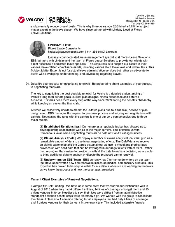 EBS Benefits Consulting RFP - Page 16