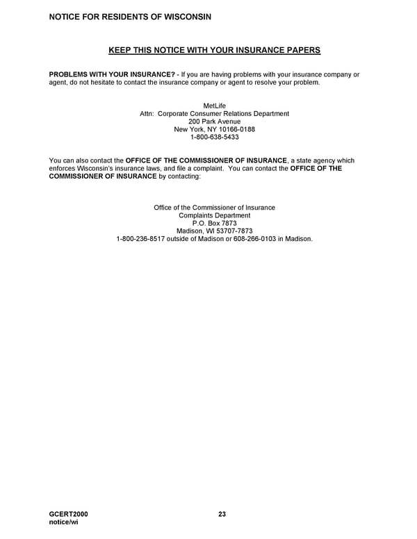 MetLife Life/AD&D Certficate - Page 24