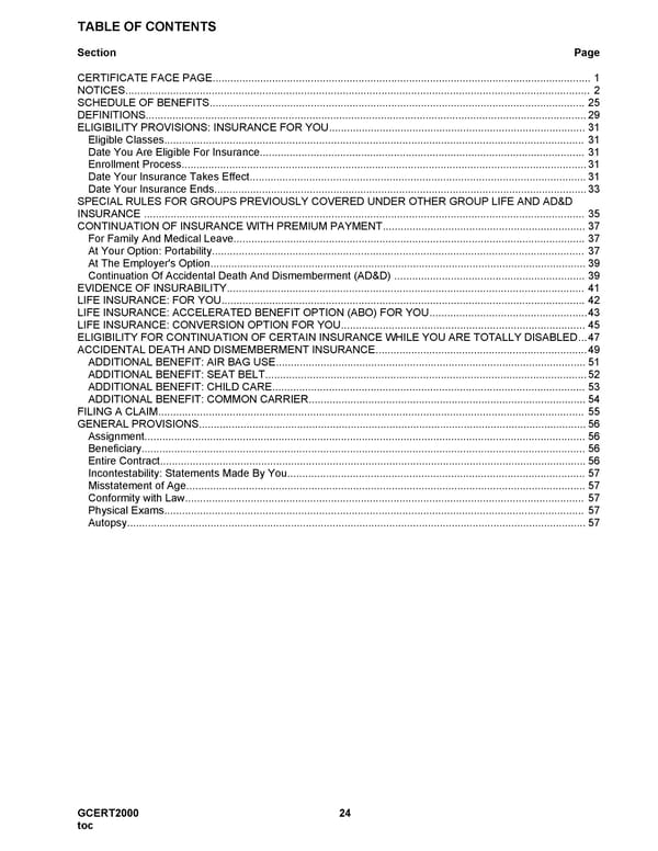 MetLife Life/AD&D Certficate - Page 25