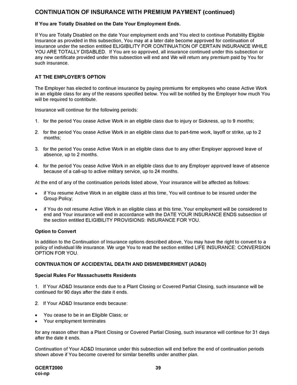 MetLife Life/AD&D Certficate - Page 40