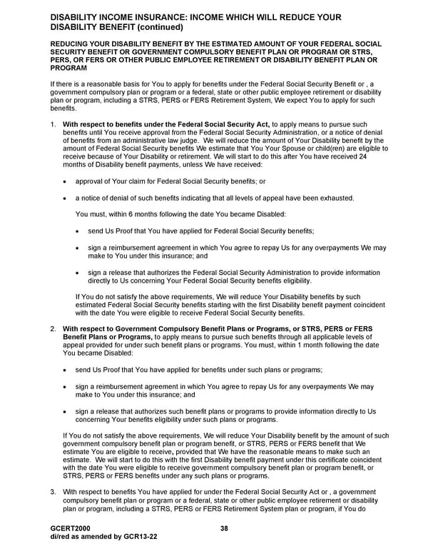 MetLife Long Term Disability Certificate - Page 38