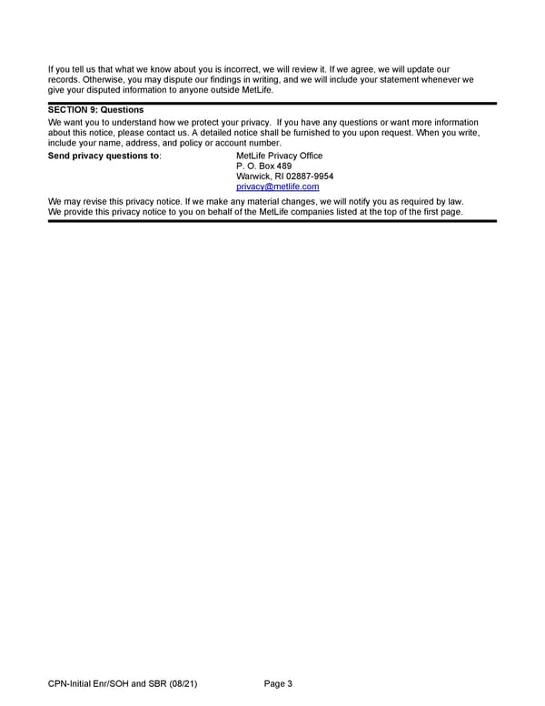 MetLife Long Term Disability Certificate - Page 59