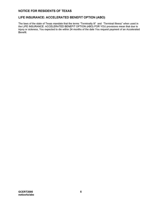 MetLife Voluntary Life Insurance Certificate - Page 6