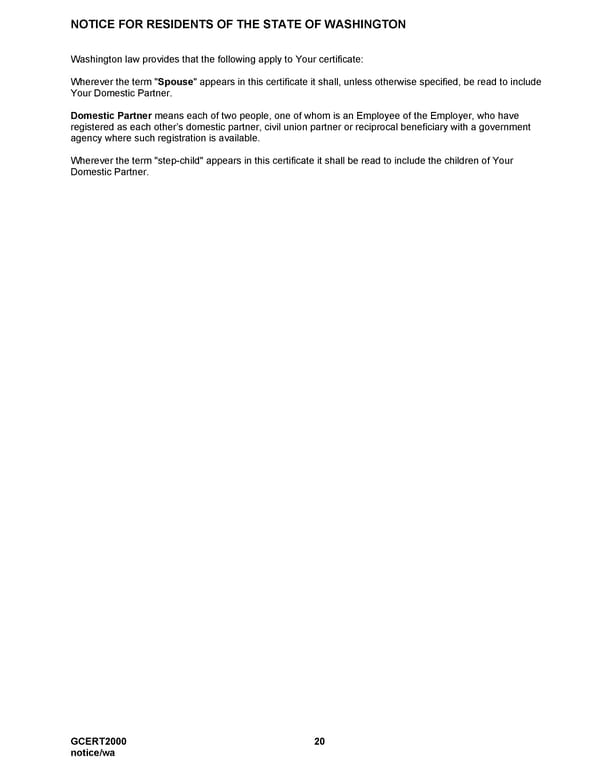 MetLife Voluntary Life Insurance Certificate - Page 21