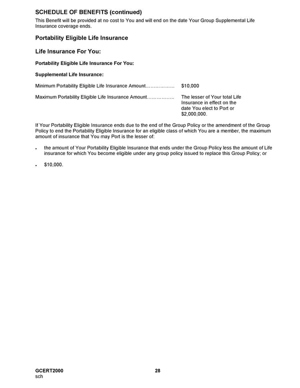 MetLife Voluntary Life Insurance Certificate - Page 29