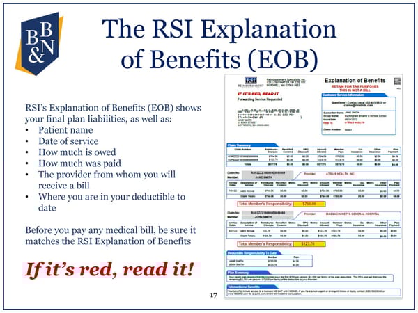 Example of RSI Statement - Page 1