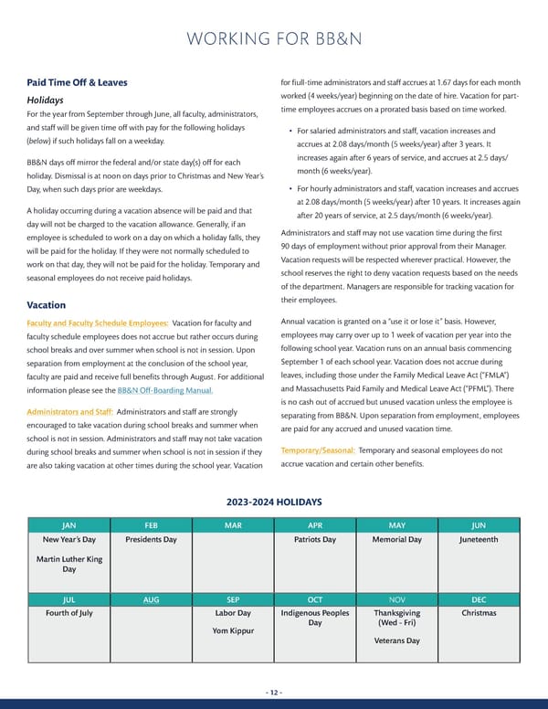 All-School Employee Handbook AY 23-24 - Page 12