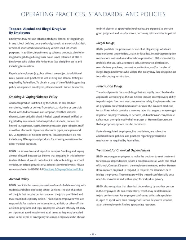 All-School Employee Handbook AY 23-24 - Page 23