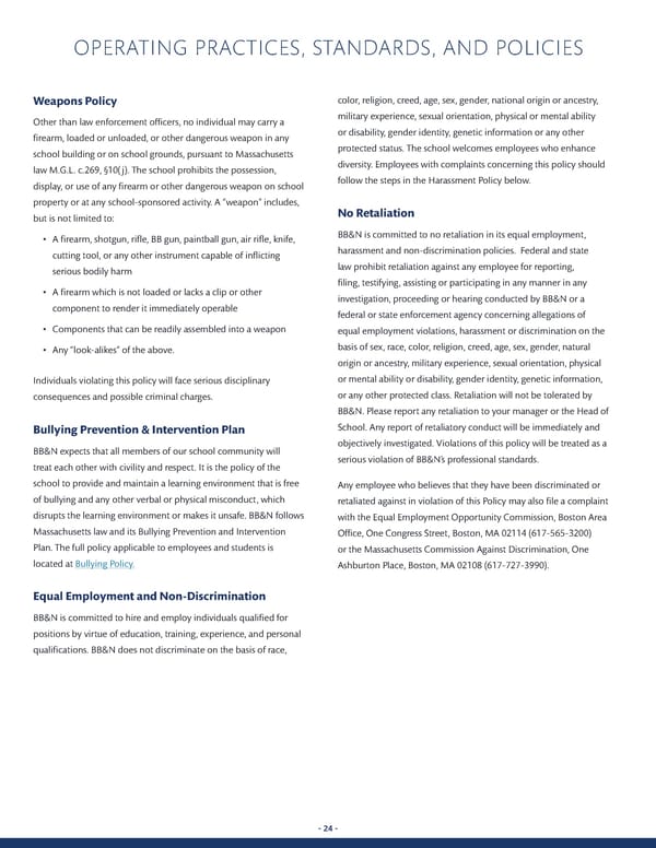 All-School Employee Handbook AY 23-24 - Page 24