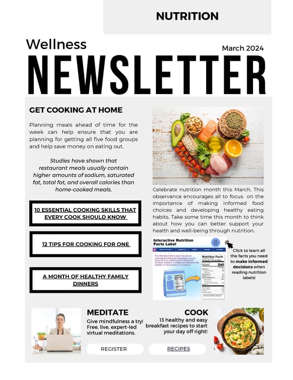 March Newsletter - Page 1