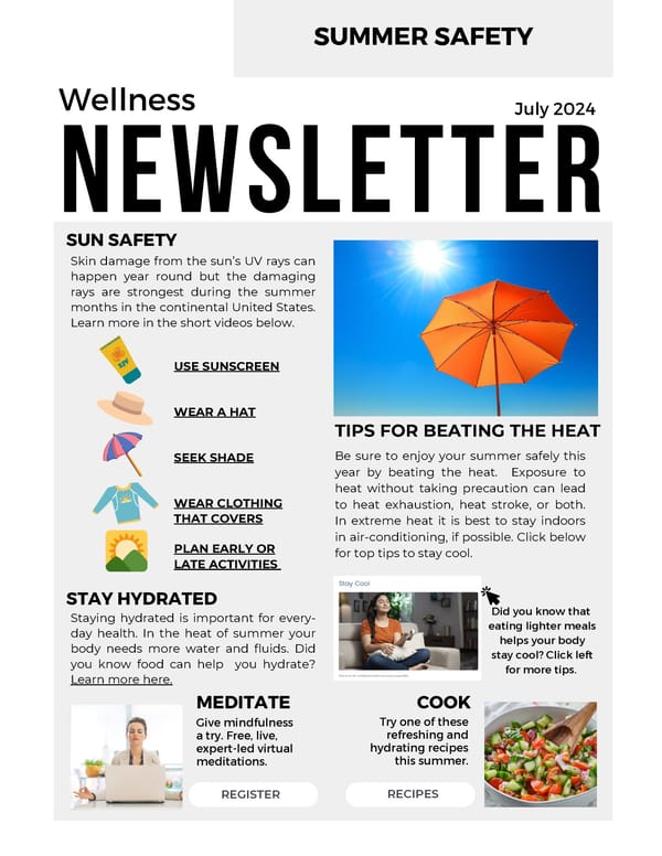 July Newsletter - Page 1
