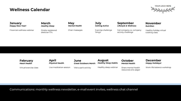 Sample Wellness Calendar - Page 1