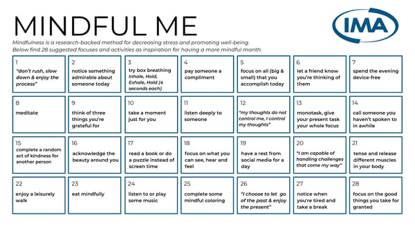 Mindful Me Activity - Page 1