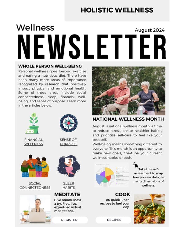 August Newsletter - Page 1