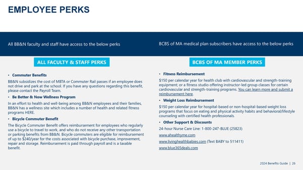 BB&N 2024 -2025 Employee Benefits Guide - Page 27