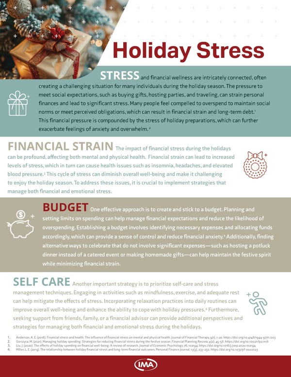 Managing Holiday Stress and Financial Strain - Page 1