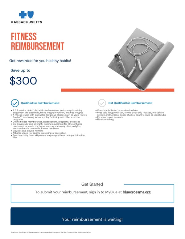Fitness Reimbursement Program - Page 1