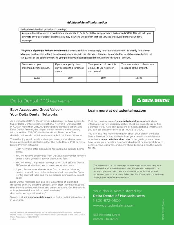 Benefit Summary 2024 Client Copy - Page 2