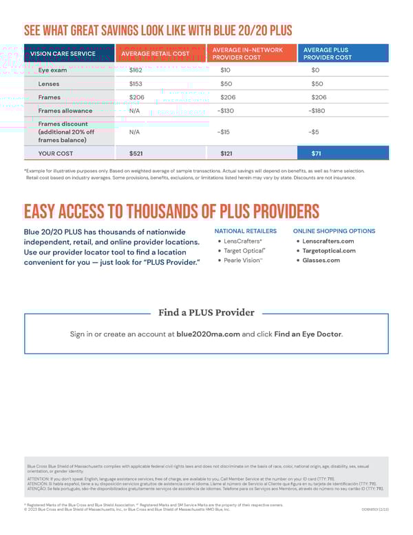 Blue 2020 plus member fact sheet - Page 2