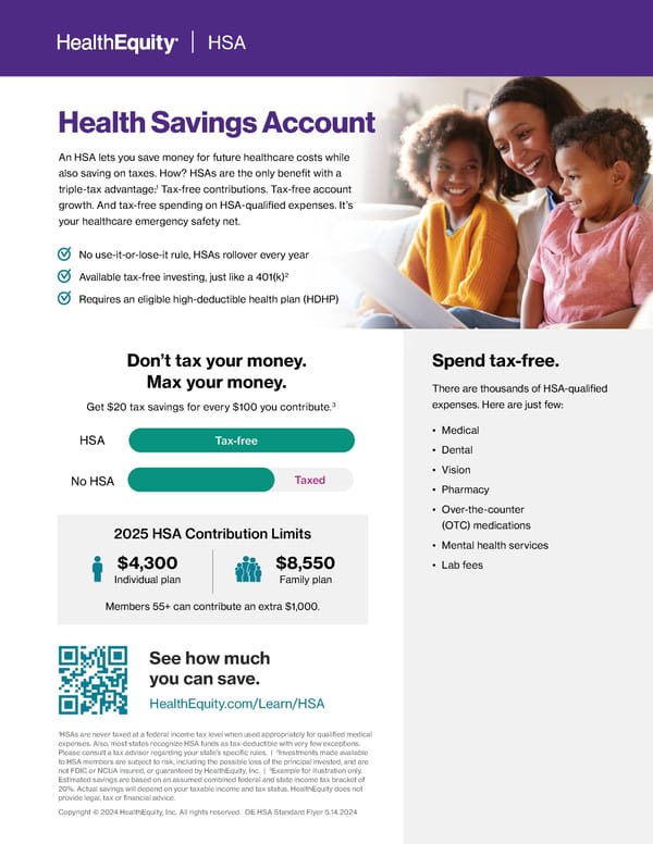 HealthEquity Health Savings Account - Page 1