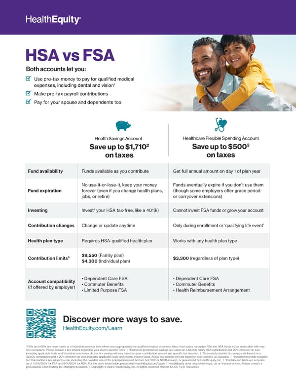 Hsa vs fsa member flyer - Page 1