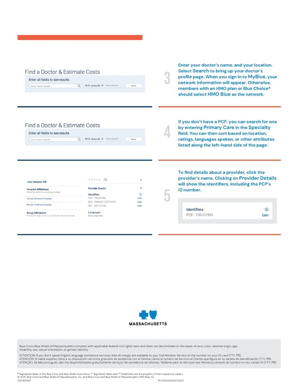 Finding Your Primary Care Provider's ID Number - Page 2