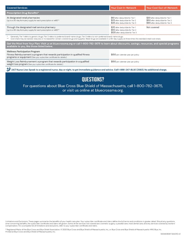 Preferred Blue PPO Saver - Summary of Benefits - Page 4