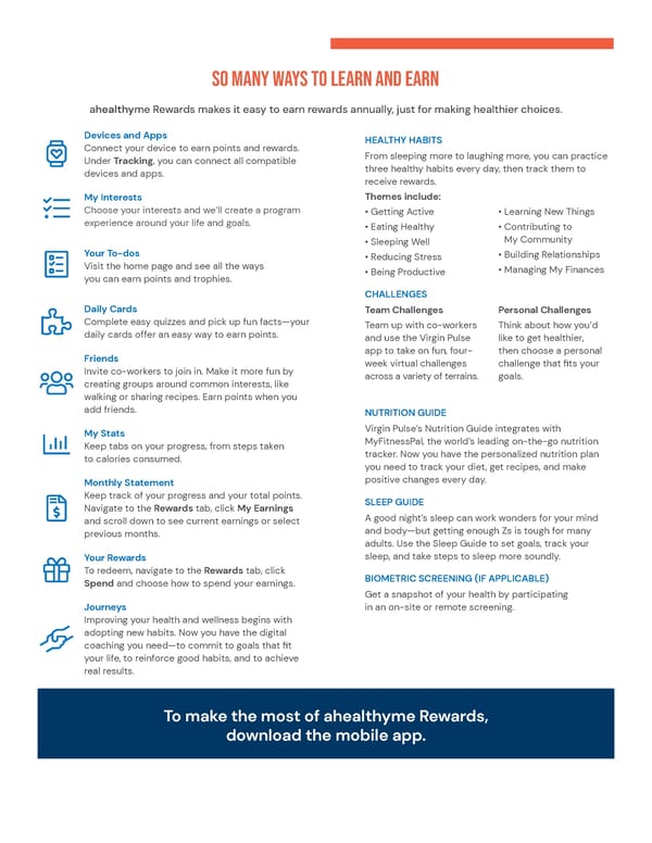 Massachusetts Blue Cross Blue Shield: Online Wellness Program Overview - Page 2