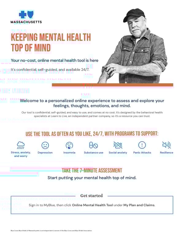 Keeping Mental Health Top of Mind: Online Tool Introduction - Page 1