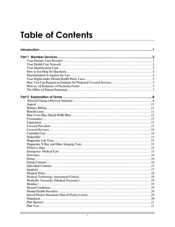 Blue Cross Blue Shield of Massachusetts Subscriber Information - Page 6