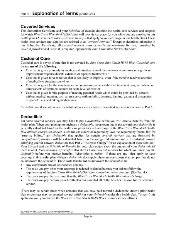 Blue Cross Blue Shield of Massachusetts Subscriber Information - Page 24