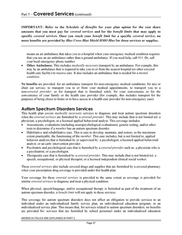 Blue Cross Blue Shield of Massachusetts Subscriber Information - Page 47