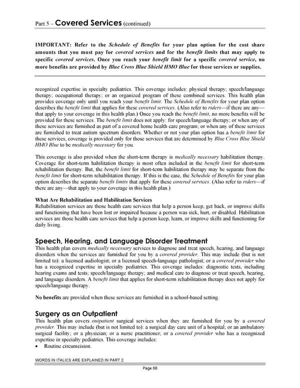 Blue Cross Blue Shield of Massachusetts Subscriber Information - Page 76