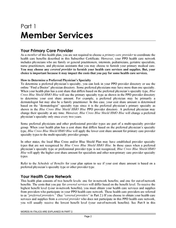 Subscriber Certificate and Rider Documentation - Page 12