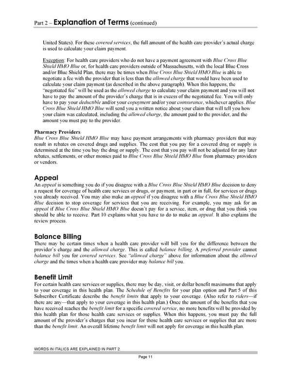 Subscriber Certificate and Rider Documentation - Page 21