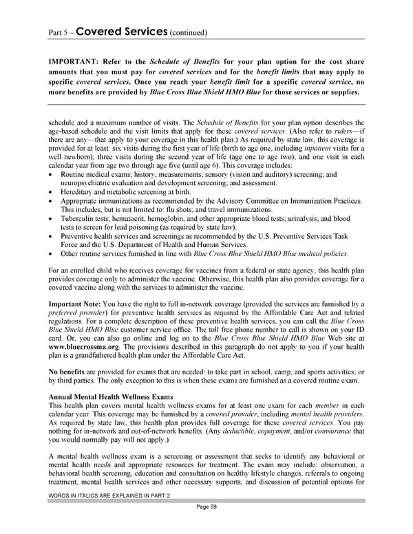 Subscriber Certificate and Rider Documentation - Page 69