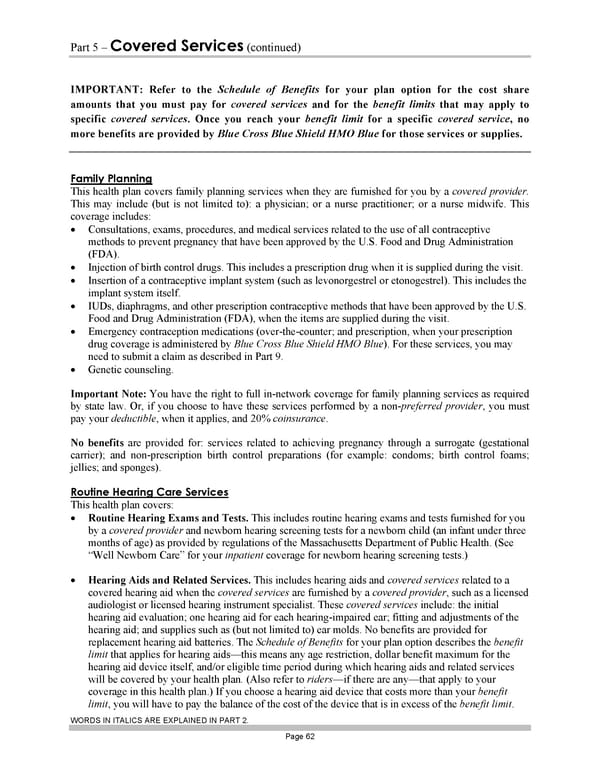 Subscriber Certificate and Rider Documentation - Page 72