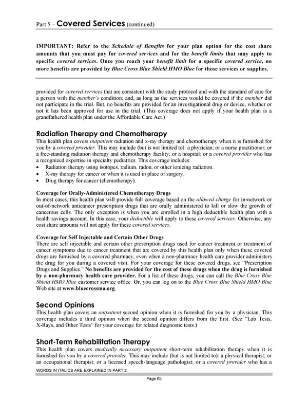 Subscriber Certificate and Rider Documentation - Page 75