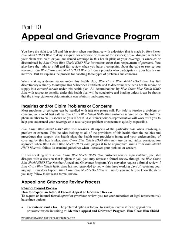 Subscriber Certificate and Rider Documentation - Page 97